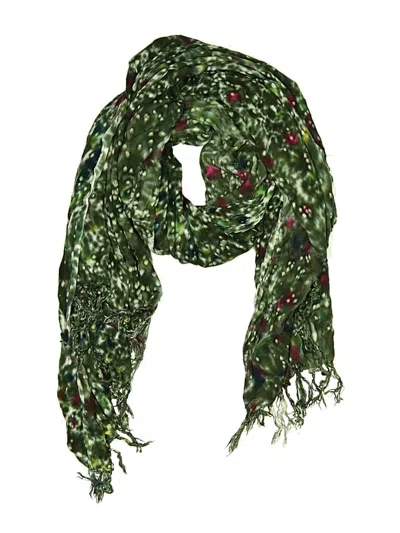 Pre-owned Assorted Brands Scarf In Green