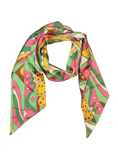 Pre-owned Assorted Brands Scarf In Green