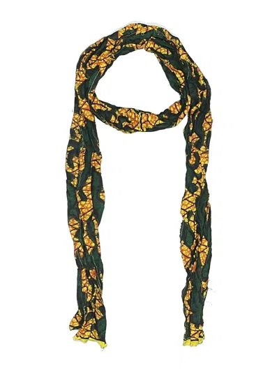 Pre-owned Assorted Brands Scarf In Green