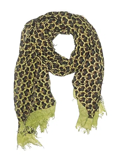 Pre-owned Assorted Brands Scarf In Green