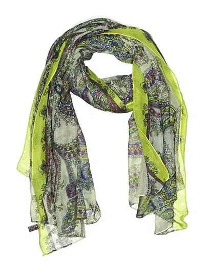 Pre-owned Assorted Brands Scarf In Green