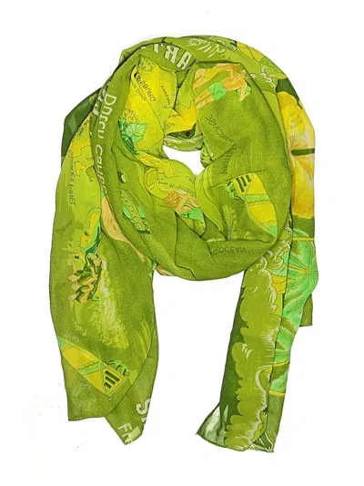 Pre-owned Assorted Brands Scarf In Green