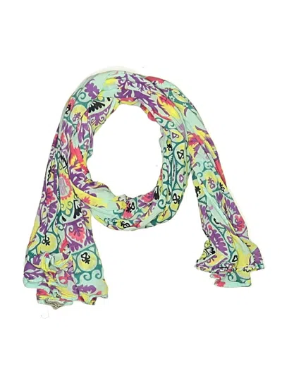 Pre-owned Assorted Brands Scarf In Green