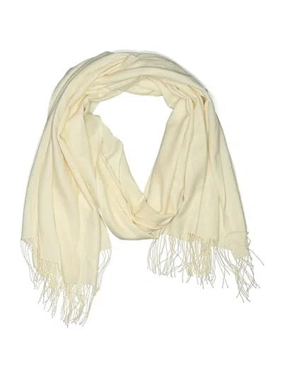 Pre-owned Assorted Brands Scarf In Ivory