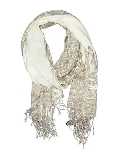 Pre-owned Assorted Brands Scarf In Ivory