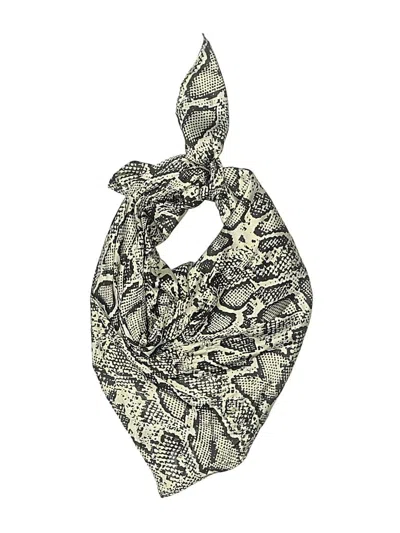 Pre-owned Assorted Brands Scarf In Ivory