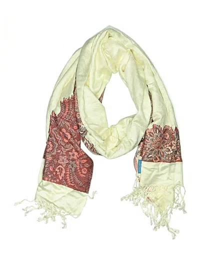 Pre-owned Assorted Brands Scarf In Ivory