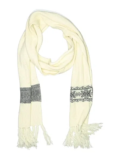 Pre-owned Assorted Brands Scarf In Ivory