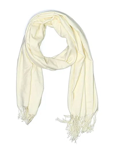 Pre-owned Assorted Brands Scarf In Ivory