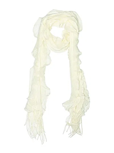 Pre-owned Assorted Brands Scarf In Ivory