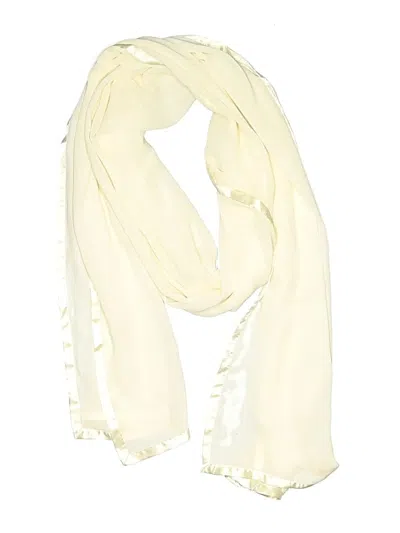 Pre-owned Assorted Brands Scarf In Ivory