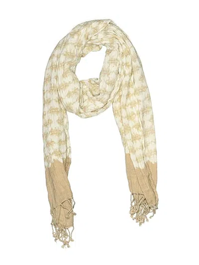Pre-owned Assorted Brands Scarf In Ivory
