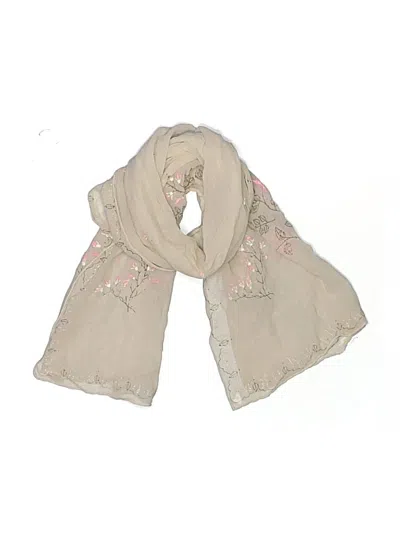 Pre-owned Assorted Brands Scarf In Ivory