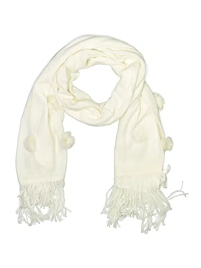 Pre-owned Assorted Brands Scarf In Ivory