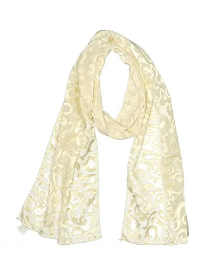 Pre-owned Assorted Brands Scarf In Ivory