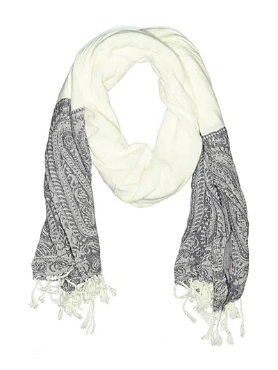 Pre-owned Assorted Brands Scarf In Ivory
