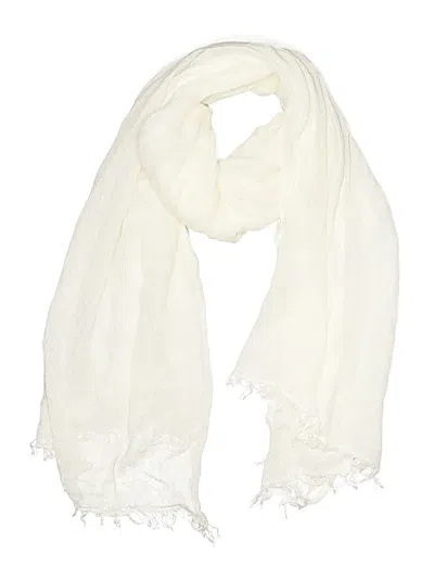 Pre-owned Assorted Brands Scarf In Ivory