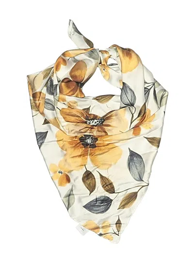 Pre-owned Assorted Brands Scarf In Ivory