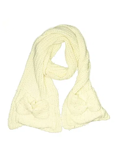 Pre-owned Assorted Brands Scarf In Ivory