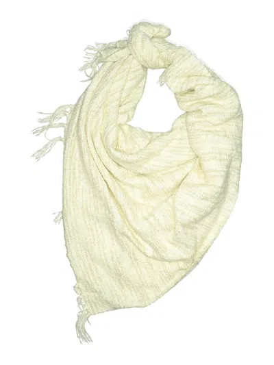 Pre-owned Assorted Brands Scarf In Ivory