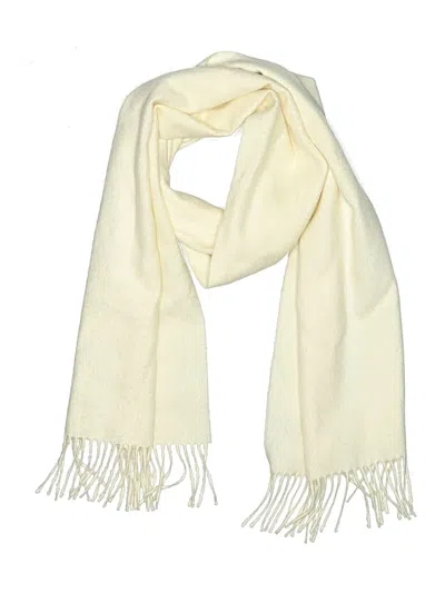 Pre-owned Assorted Brands Scarf In Ivory