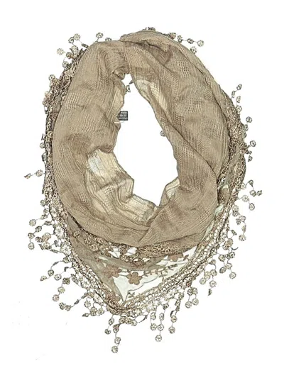 Pre-owned Assorted Brands Scarf In Ivory