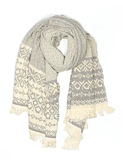 Pre-owned Assorted Brands Scarf In Ivory