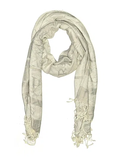 Pre-owned Assorted Brands Scarf In Ivory