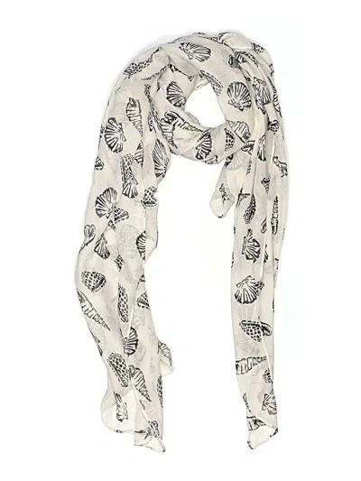 Pre-owned Assorted Brands Scarf In Ivory