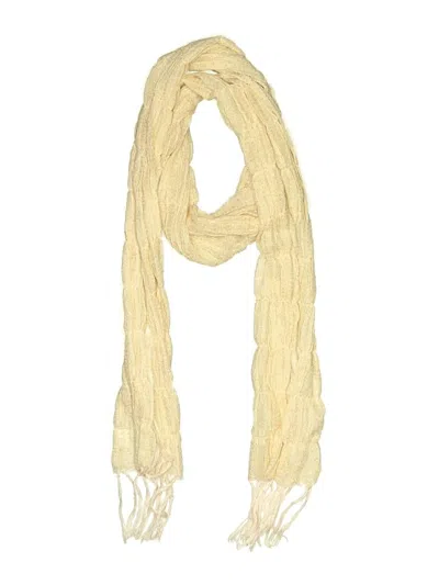 Pre-owned Assorted Brands Scarf In Ivory
