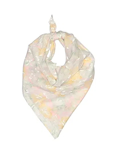 Pre-owned Assorted Brands Scarf In Ivory
