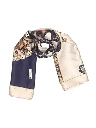 Pre-owned Assorted Brands Scarf In Ivory