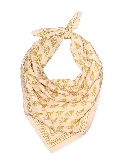 Pre-owned Assorted Brands Scarf In Ivory