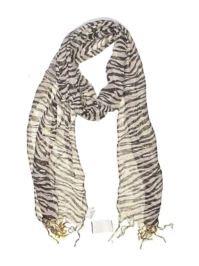 Pre-owned Assorted Brands Scarf In Ivory
