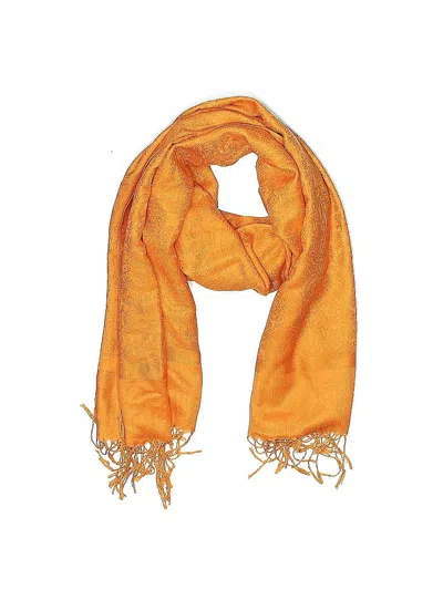 Pre-owned Assorted Brands Scarf In Orange