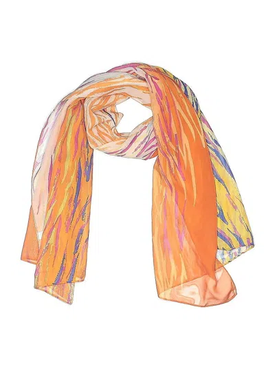 Pre-owned Assorted Brands Scarf In Orange