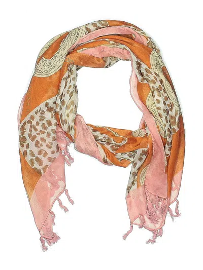 Pre-owned Assorted Brands Scarf In Orange