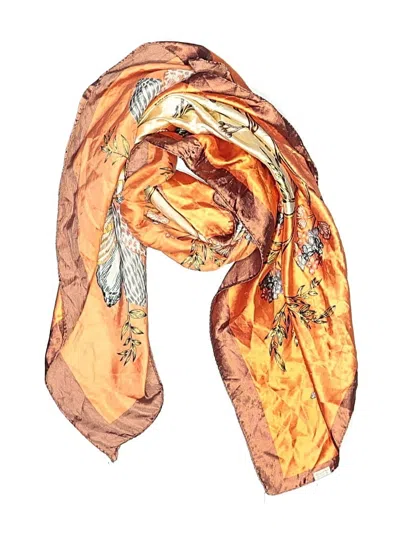 Pre-owned Assorted Brands Scarf In Orange