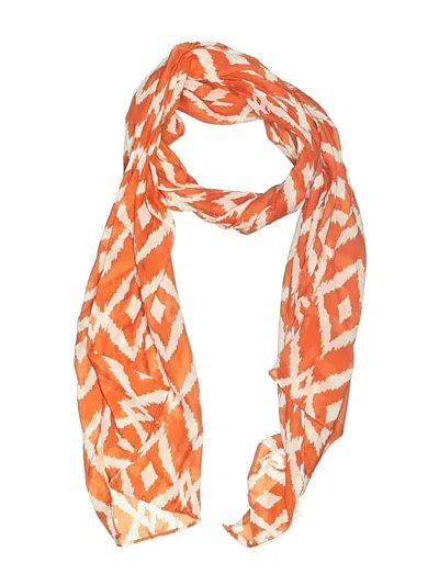 Pre-owned Assorted Brands Scarf In Orange