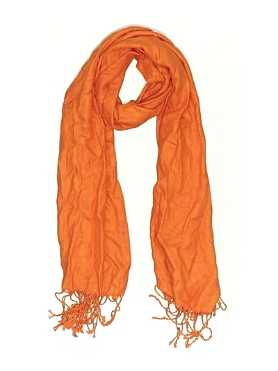 Pre-owned Assorted Brands Scarf In Orange