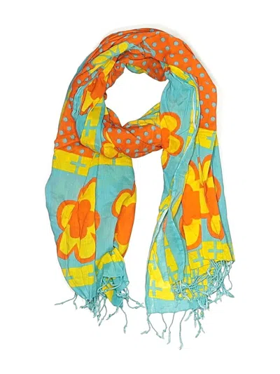 Pre-owned Assorted Brands Scarf In Orange