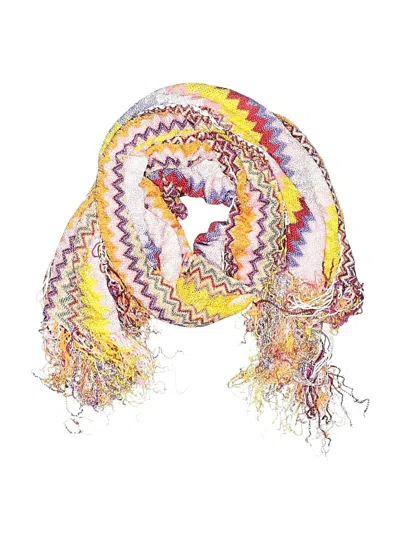 Pre-owned Assorted Brands Scarf In Orange