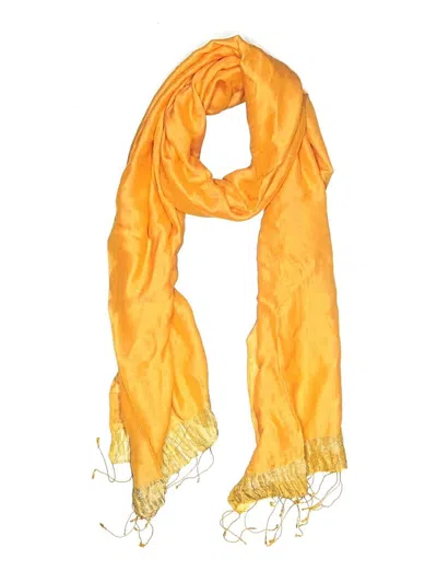 Pre-owned Assorted Brands Scarf In Orange