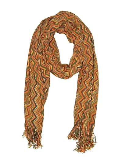 Pre-owned Assorted Brands Scarf In Orange