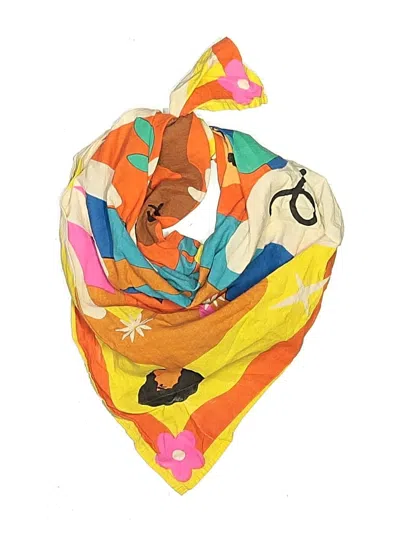 Pre-owned Assorted Brands Scarf In Orange