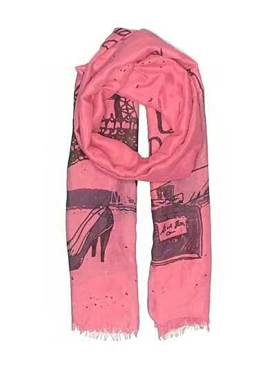 Pre-owned Assorted Brands Scarf In Pink