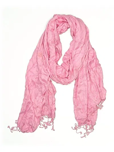 Pre-owned Assorted Brands Scarf In Pink