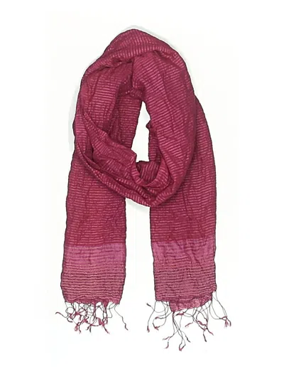 Pre-owned Assorted Brands Scarf In Pink
