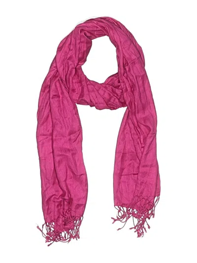 Pre-owned Assorted Brands Scarf In Pink
