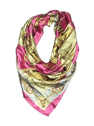 Pre-owned Assorted Brands Scarf In Pink